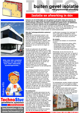 Informatie buitengevelisolatie